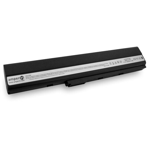 фото Аккумуляторная батарея amperin для ноутбука asus x, pro, p, n, k, f, b, a 4400mah (49wh) ai-k52
