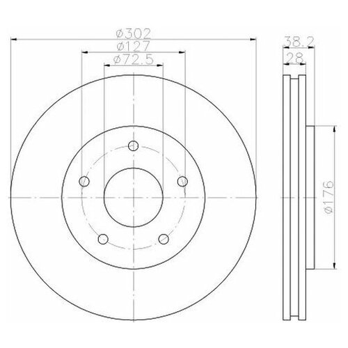 фото Тормозной диск textar 92181503 для chrysler grand voyager v rt v, voyager iv; dodge caravan, grandcaravan,