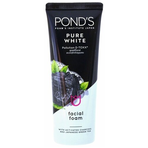 Пенка для умывания от черных точек с бамбуковым углем и зелёным чаем Pure White Ponds 50 гр