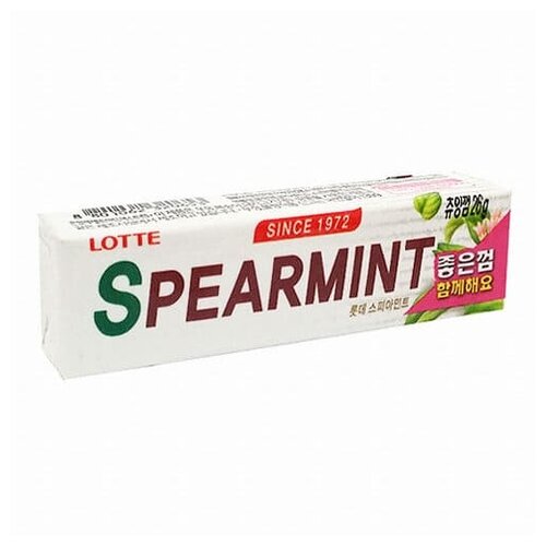Жевательная резинка LOTTE Spearmint 26 грамм Упаковка 15 шт