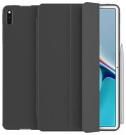 Чехол для планшета Huawei MatePad 2022/2021 10.4 дюйма (BAH4-W09/L09), из мягкого силикона, трансформируется в подставку (черный)