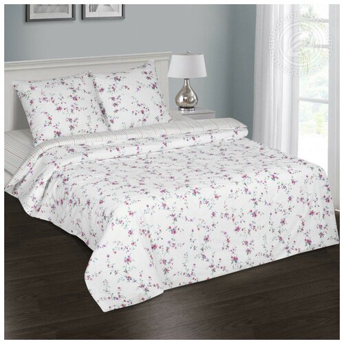 фото Постельное белье евро поплин нежные цветы артпостель