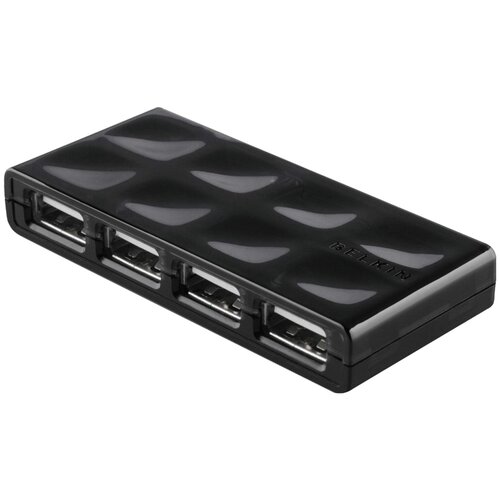 USB-концентратор Belkin USB 2.0 7-Port, F5U701cw, разъемов: 7, черный