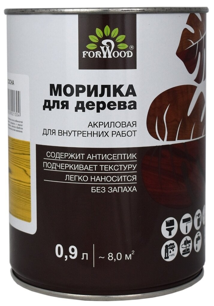 Морилка FORWOOD ВД-АК 21 4630058021304 0.9 л цвет сосна