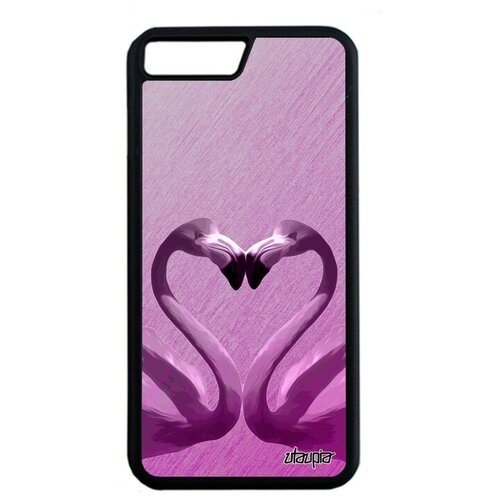 фото Модный чехол для мобильного // apple iphone 7 plus // "фламинго" стиль семья, utaupia, розовый