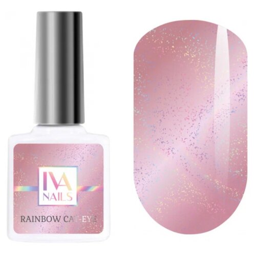 IVA Nails гель-лак для ногтей Rainbow cat-eye, 8 мл, №05 гель лак кошачий глаз cat eye 9d nartist 02 10 мл