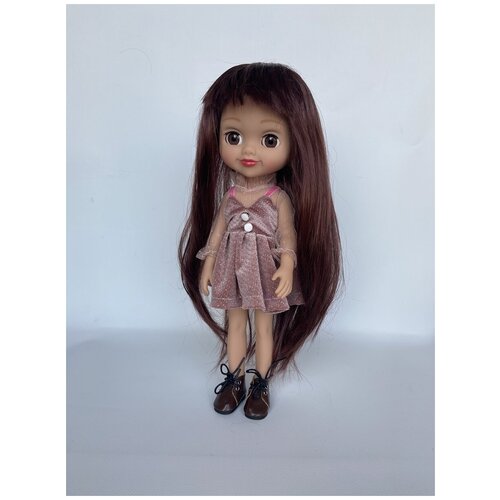 Парик для изготовления куклы, игрушки, рукоделия, хобби и творчества марки люкс - BL013(на окружность головы 27-30 см)