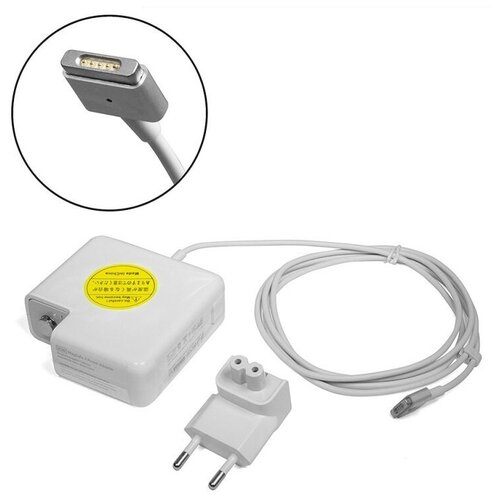 Блок питания (сетевой адаптер) OEM для ноутбуков Apple 14.85V 3.05A 45W MagSafe 2 T-shape REPLACEMENT адаптер переходник для ssd macbook air 11 a1465 macbook air 13 a1466 mid 2012 7 17 pin на sata3 n 2012y