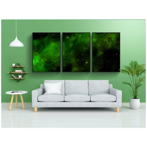 фото Набор модулных постеров для интерьера "пространство, земля, глобус" 60x90 см. в тубусе, без рамки lotsprints