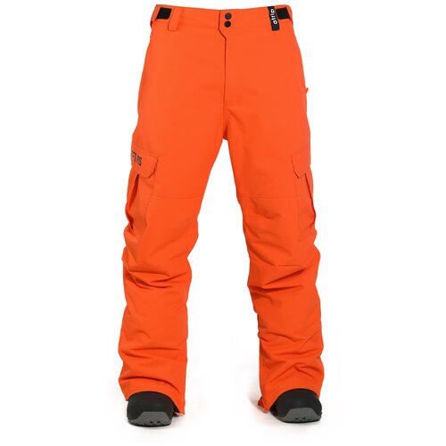 Горнолыжные брюки Horsefeathers, подкладка, карманы, мембрана, регулировка объема талии, утепленные, водонепроницаемые, размер L, оранжевый