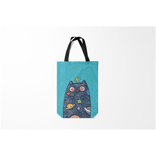 фото Сумка-шоппер / 31х42 см / популярные иллюстрации / животные cat burnettie