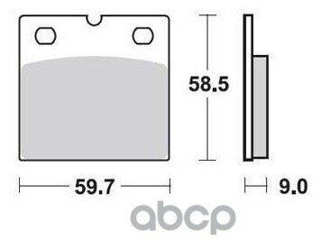 Колодки Торм Зад/Пер 600 X 590 X 90 Mm Moto TRW арт MCB533