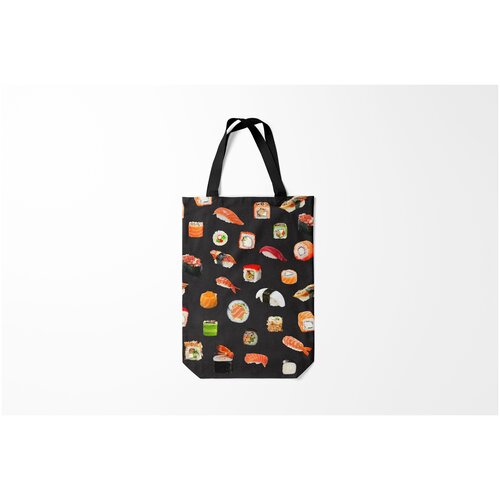фото Сумка-шоппер / 31х42 см / популярные иллюстрации / еда суши burnettie