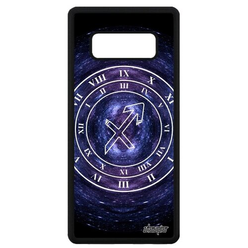 фото Ударопрочный чехол на смартфон // galaxy note 8 // "зодиак стрелец" галактика каллиграфия, utaupia, синий