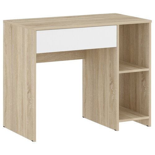 Компьютерный стол СП-3 Дуб сонома/Белый глянцевый