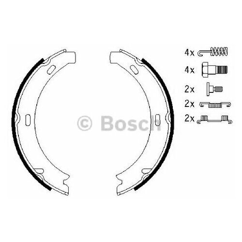 Комплект колодкок стояночного тормоза Bosch 0 986 487 584 для Mercedes E-CLASS S210, VF210, W210