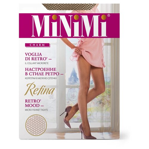 Колготки MiNiMi Retina, размер L-XL, коричневый