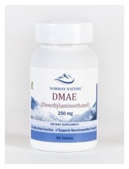 DMAE дмаэ Norway Nature DMAE 250мг 90 таблеток 250 мг