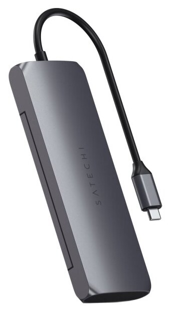 Хаб Satechi USB-C Hybrid Multiport Adapter ST-UCHSEM (Space Gray)