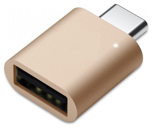 Адаптер Ks-is USB 3.0 Female в USB-C Male (KS-388GO) золотистый