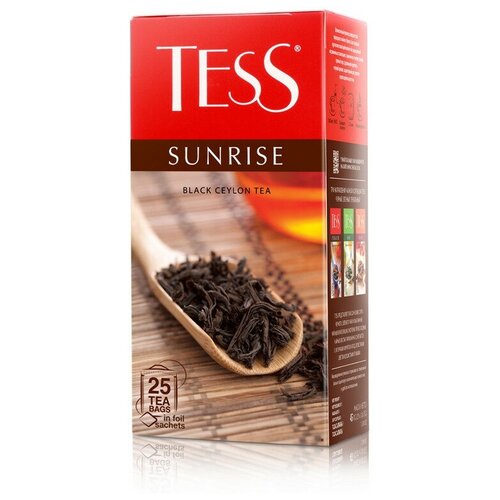 Чай TESS Санрайз черный байховый, 25пак/уп 0937-10 3 шт.