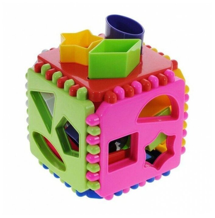 Сортер куб логический для малышей, развивающая игра, игрушка для детей, геометрические фигуры