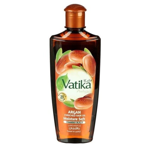 Масло для волос Dabur VATIKA Moroccan Argan - обогащённое Арганом 200 мл