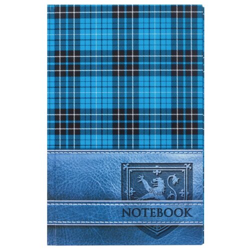 Блокнот BRAUBERG Шотландка 123248 А5 96 листов, 30 шт., голубой