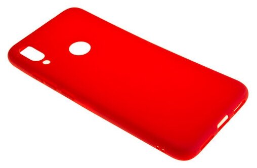 Силиконовый чехол TPU Case матовый для Xiaomi Redmi Note 7 Pro красный