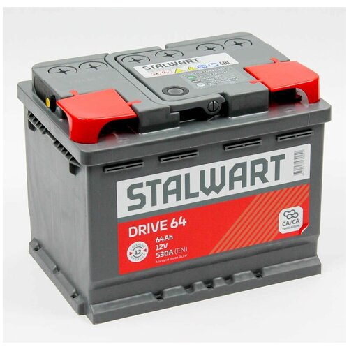 Аккумуляторная батарея STALWART Drive 6СТ-64.1 (прямая полярность)