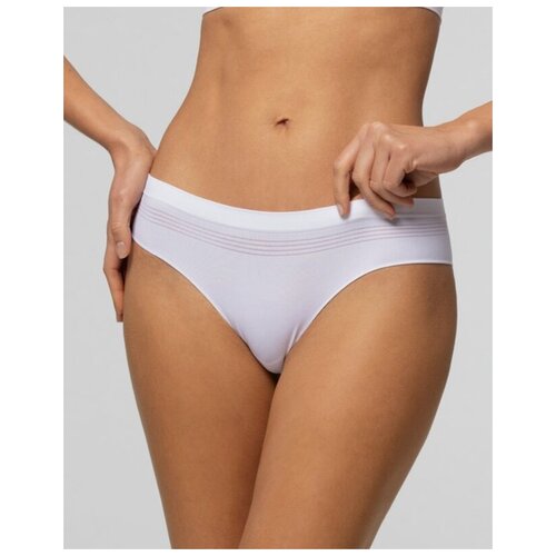 Трусы бразильяно Pompea Brasiliana Seamless, размер S/M, bianco (белый)