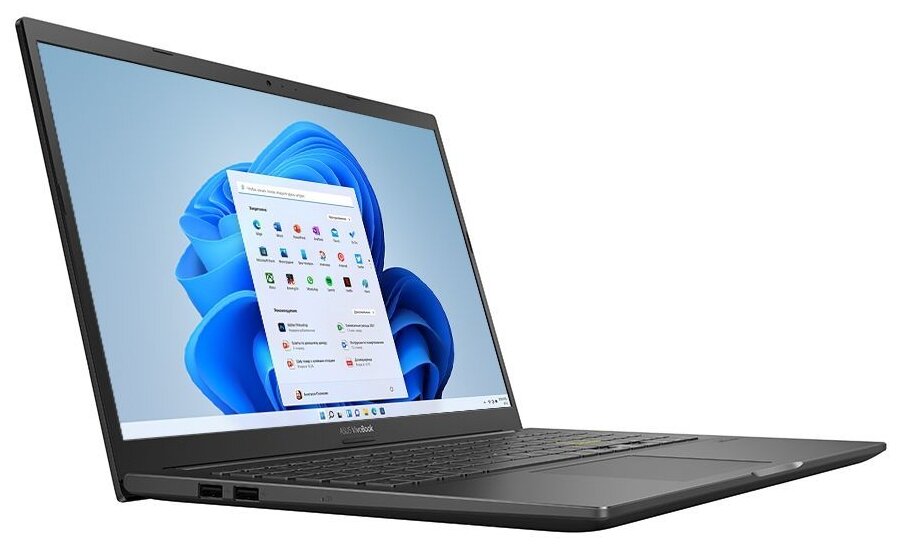 Ноутбук Asus VivoBook 15 OLED K513EA-L11145T Core i3 1115G4 8Gb SSD256Gb Intel UHD Graphics 156 OLED FHD 1920x1080 Windows 10 Home black WiFi BT Cam
