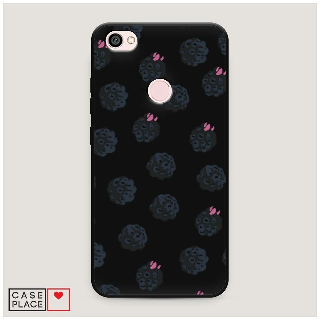 Матовый силиконовый чехол "Ежевичный дождь" на Xiaomi Redmi Note 5A Prime / Сяоми Редми Нот 5А Прайм