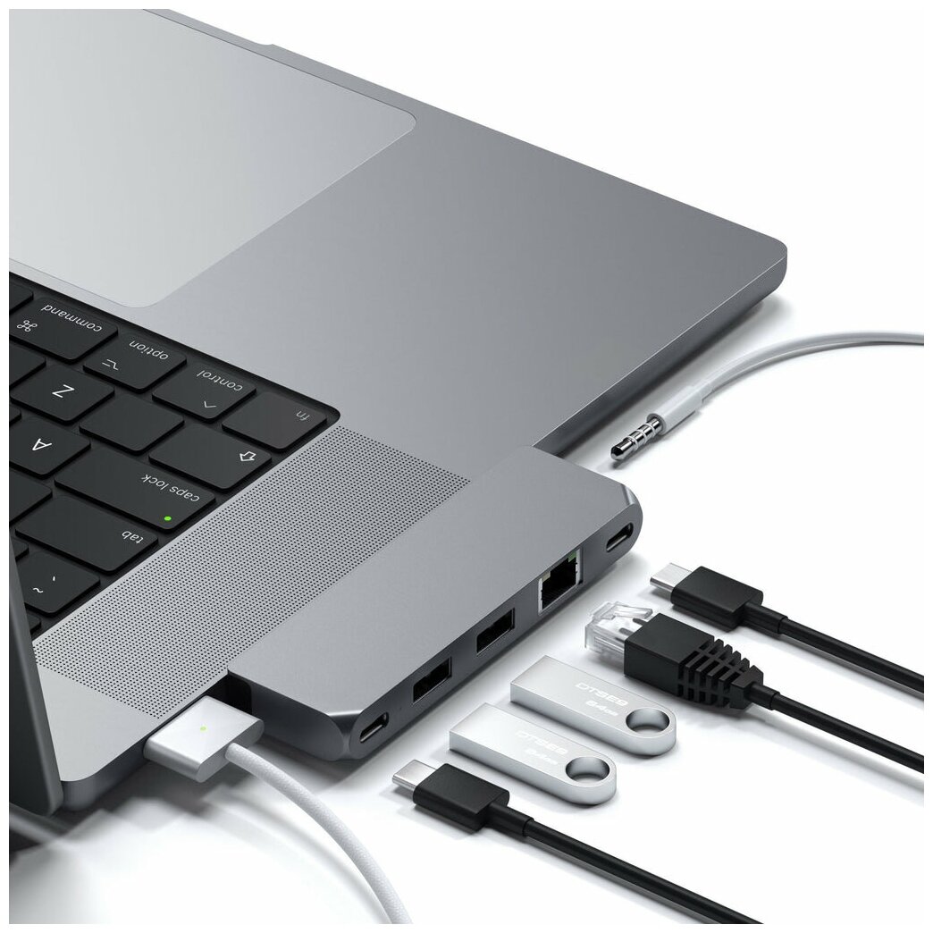 USB-концентратор Satechi USB-C Pro Hub Mini ST-UCPHMIM (Space Gray)