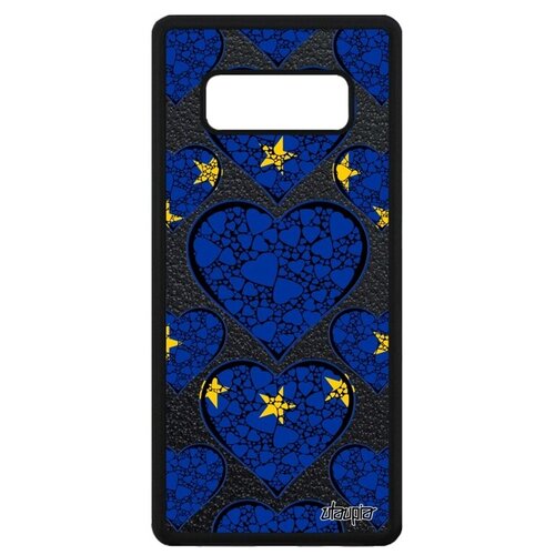фото Противоударный чехол на телефон // galaxy note 8 // "флаг европы с сердцем" любовь патриот, utaupia, цветной