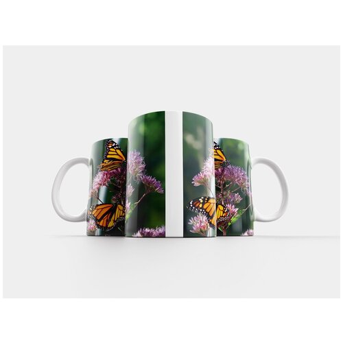 фото Кружка "бабочка, монарх, насекомое" 320 мл lotsprints