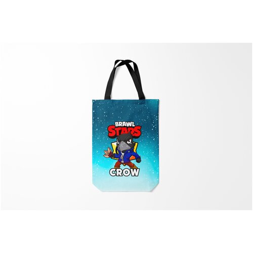 фото Сумка-шоппер / 31х42 см / геймерам / brawl stars crow burnettie