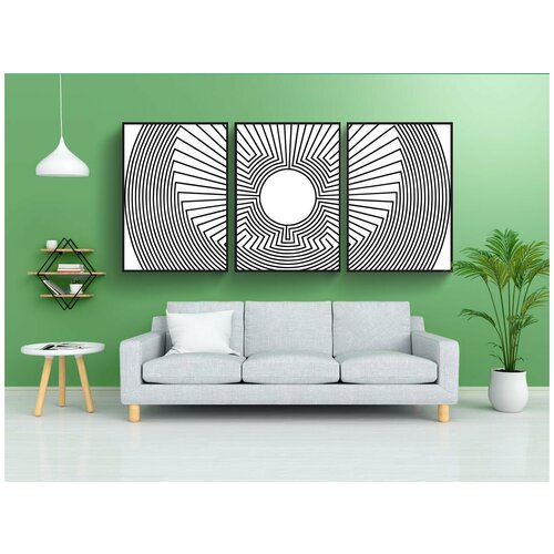 фото Набор модулных постеров для интерьера "лабиринт, потерянный, головоломка" 60x90 см. в тубусе, без рамки lotsprints