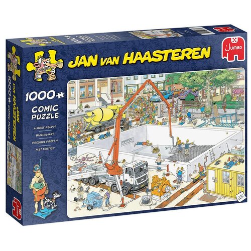Пазл Jumbo 1000 деталей: Почти готово (Jan Van Haasteren) серая майка 16 jan jan van essche