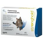 Zoetis Капли от блох, клещей и гельминтов Стронгхолд 45 мг для кошек массой 2,6-7,5 кг - изображение