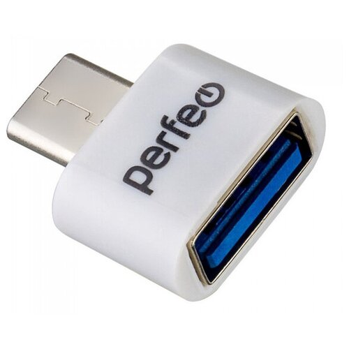 Аксессуар Perfeo PF-VI-O008 USB - USB Type-C OTG White PF_C3005 адаптер usb cm на usb 2 0 af с поддержкой otg pefeo pf vi o008 white белый