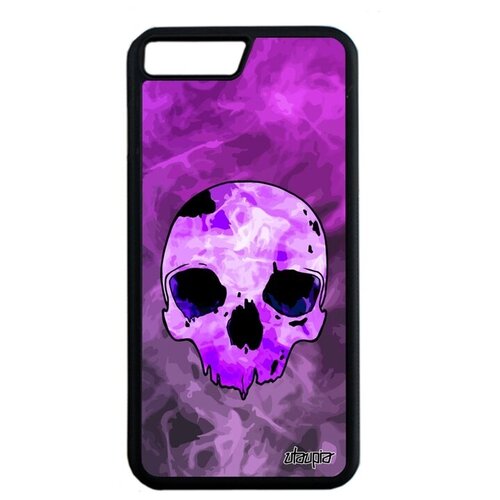 фото Противоударный чехол на телефон // apple iphone 7 plus // "череп" кость стиль, utaupia, фиолетовый