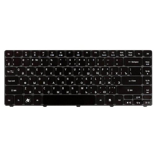 Клавиатура для ноутбука Acer Aspire Timeline 3410 3410T 4741 3810 3810T черная глянцевая 750₽
