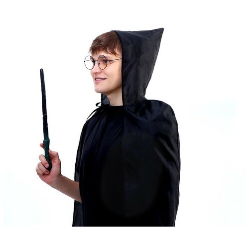 фото Набор для магии «юный волшебник»1 (плащ, очки, палочка), рост 140 см страна карнавалия