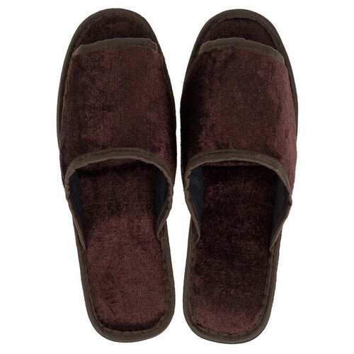 TAP MODA Тапочки мужские, цвет коричневый, размер 40-41