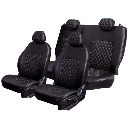 Авточехлы для автомобильных сидений Lord AutoFashion (лорд авто)& Daewoo Matiz, 09.2000-10.2015 (дэу матиз) & турин ст ромб 