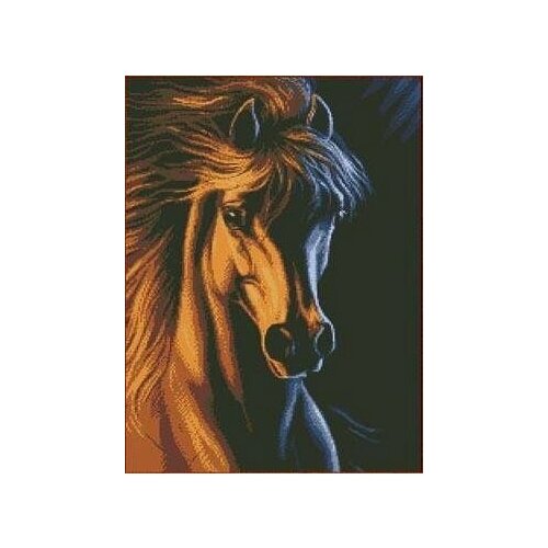 Лошадь Рисунок на ткани 36х57 Каролинка ТКБ 2005