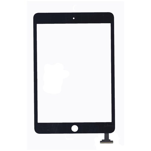 Сенсорное стекло (тачскрин) Ipad mini 3 (retina) no IC (A1599, A1600) черное сенсорное стекло тачскрин ipad mini 3 retina ic a1599 a1600 белое