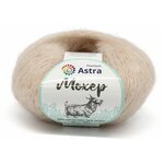 Пряжа Astra Premium 'Мохер' (Mohair) 25гр 190м (+/-5%) (50% кид мохер, 50% акрил), 4 мотка - изображение