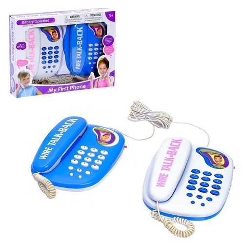 Телефон «Давай поговорим», в наборе 2 телефона, микс